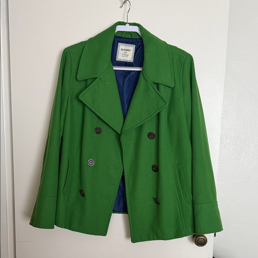 Old Navy Women's Vibrant Green Peacoat